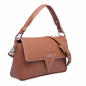 Preview: Shoulder bag made of grained calfskin brown